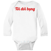 Vietnamese Language Learning   Love Vietnam Travel Food T Shirt Long Sleeve Baby Bodysuit | Artistshot