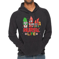 Nurse Life With Christmas Gnomes Xmas Nurse Gnome Men Women T Shirt Vintage Hoodie | Artistshot