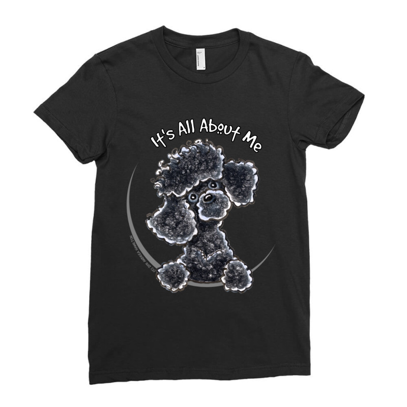 Black Toy Poodle Iaam Ladies Fitted T-Shirt by Min09 | Artistshot