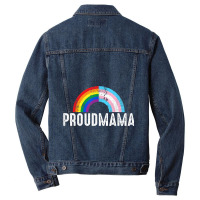 Proudmama Rainbow Lgbt Men Denim Jacket | Artistshot