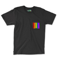 Providence Rhode Island Skyline Rainbow Lgbt Gay Pride Shirt Pocket T-shirt | Artistshot