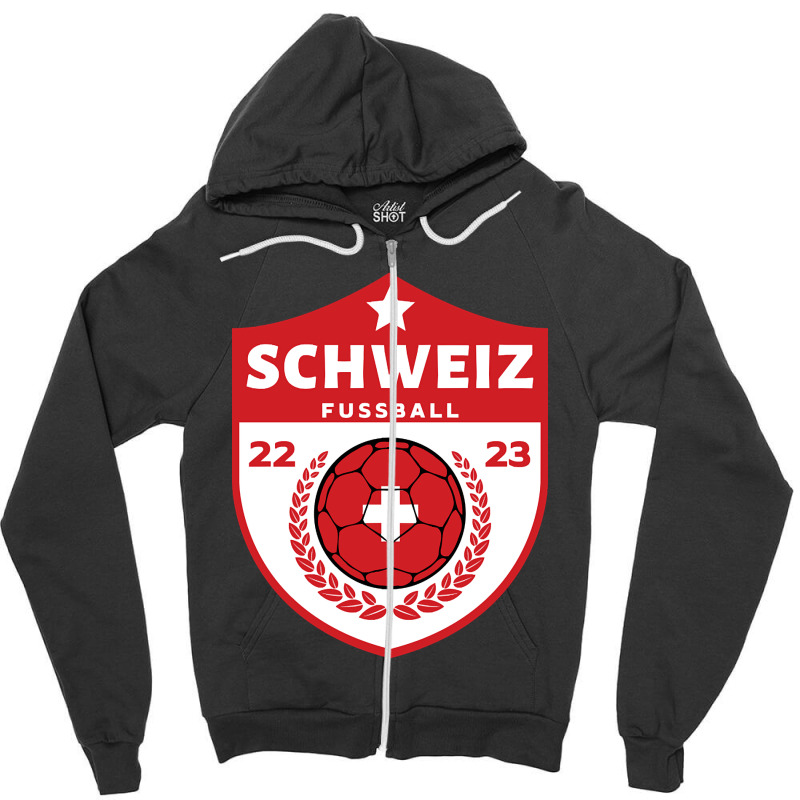 Schweiz Fussball Zipper Hoodie | Artistshot