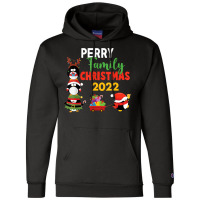 Perry Family Name Gift   Perry Family Christmas T Shirt Champion Hoodie | Artistshot