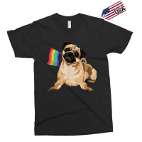 Pug Dog Rainbow Flag Lgbt T Shirt Gay Pride Exclusive T-shirt | Artistshot