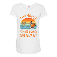 Private Equity Analyst Job Funny Thanksgiving T Shirt Maternity Scoop Neck T-shirt | Artistshot