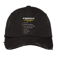 Seven Principles Of Kwanzaa   African American Celebration Pullover Ho Vintage Cap | Artistshot