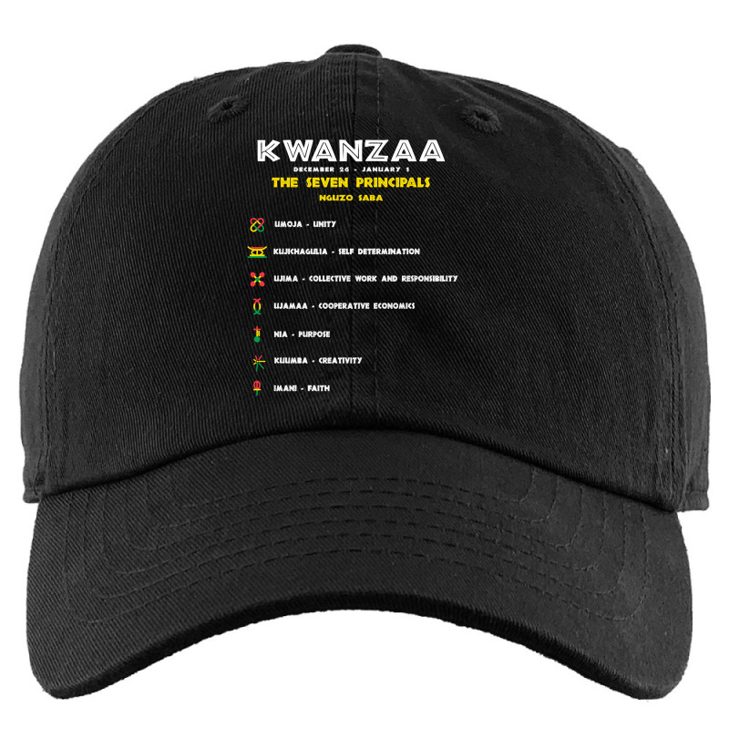 Seven Principles Of Kwanzaa   African American Celebration Pullover Ho Kids Cap by adam.troare | Artistshot