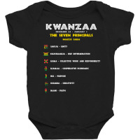 Seven Principles Of Kwanzaa   African American Celebration Sweatshirt Baby Bodysuit | Artistshot