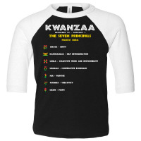 Seven Principles Of Kwanzaa   African American Celebration Sweatshirt Toddler 3/4 Sleeve Tee | Artistshot