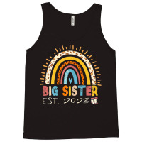 Promoted To Big Sister Est 2023   Rainbow Expectant Sis T Shirt Tank Top | Artistshot