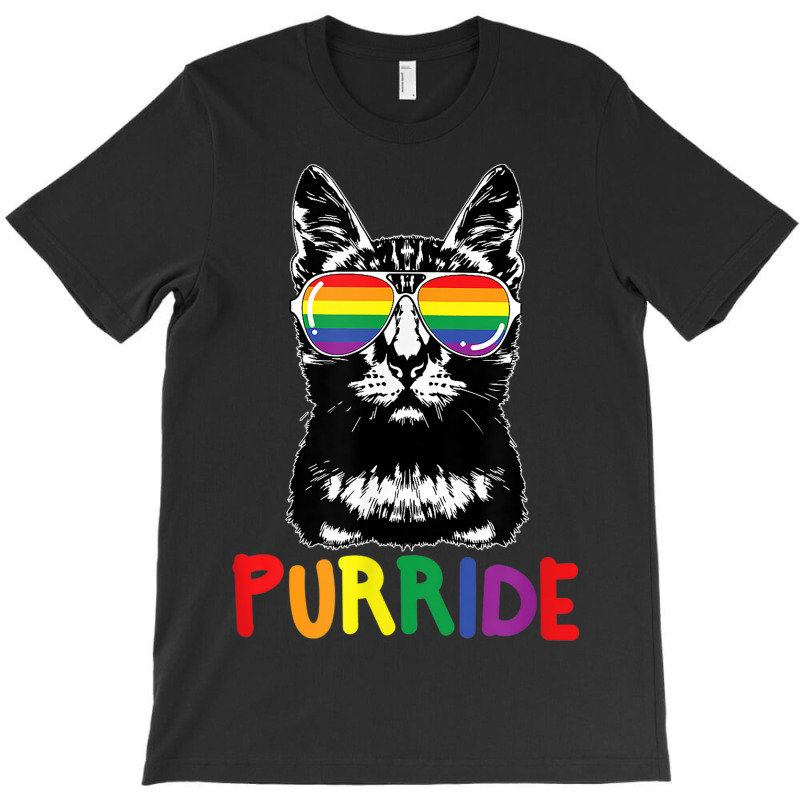 Purride  Lgbt Gay Pride Cat Lover Kitty T-shirt | Artistshot