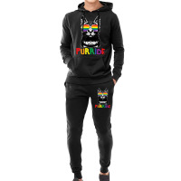 Purride  Lgbt Gay Pride Cat Lover Kitty Hoodie & Jogger Set | Artistshot