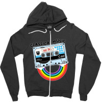 Classical Music Blue White Zipper Hoodie | Artistshot