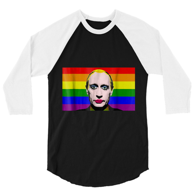 Putin Gay Clown Meme 3/4 Sleeve Shirt | Artistshot