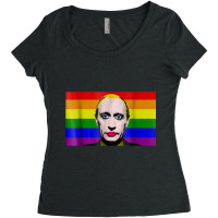 Putin Gay Clown Meme Women's Triblend Scoop T-shirt | Artistshot