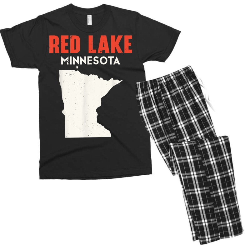 Red Lake Minnesota Usa State America Travel Minnesotan T Shirt Men's T-shirt Pajama Set | Artistshot