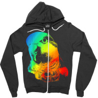 Quaker Parrot Colorful Rainbow Retro Zipper Hoodie | Artistshot