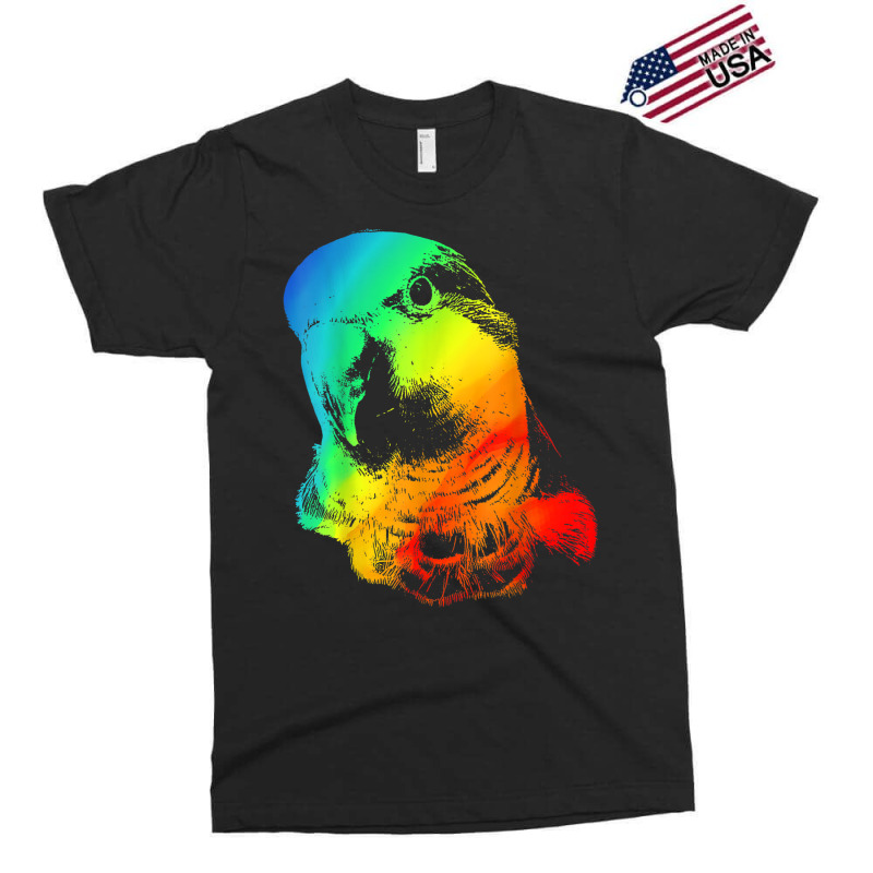 Quaker Parrot Colorful Rainbow Retro Exclusive T-shirt | Artistshot