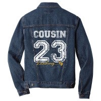 Vintage Cousin Est 2023 Loading Funny New Cousin T Shirt Men Denim Jacket | Artistshot