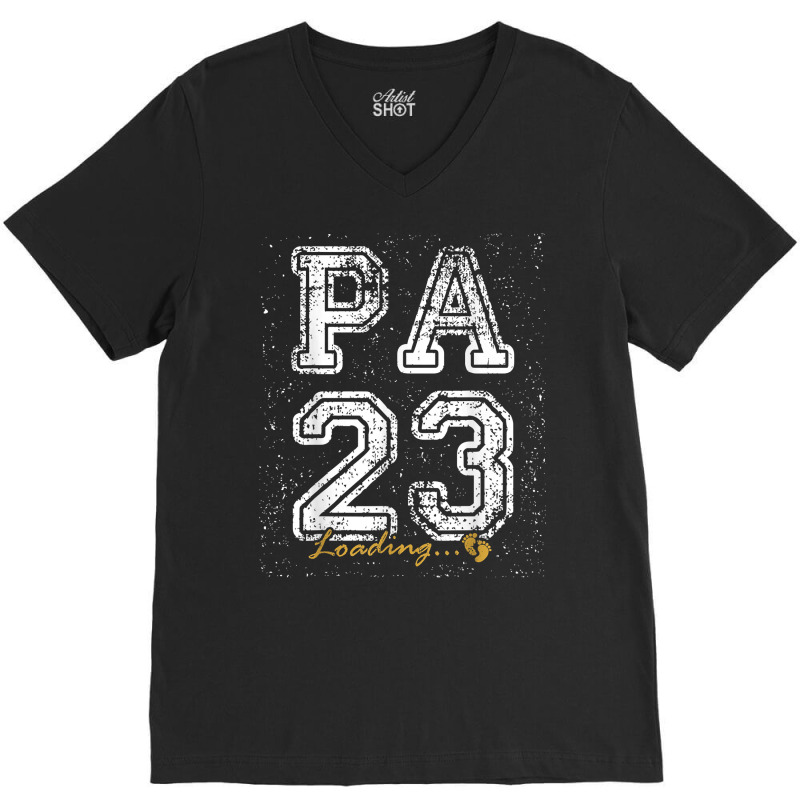 Vintage Pa Est 2023 Loading Funny New Pa T Shirt V-neck Tee | Artistshot