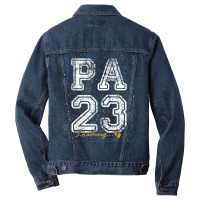 Vintage Pa Est 2023 Loading Funny New Pa T Shirt Men Denim Jacket | Artistshot