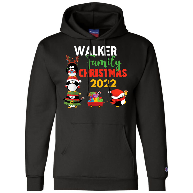 Walker Family Name Gift   Walker Family Christmas T Shirt Champion Hoodie | Artistshot