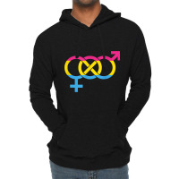 Queer Pansexual Symbol Lgbtq Lgbt Pride Parade Rainbow Shirt Lightweight Hoodie | Artistshot