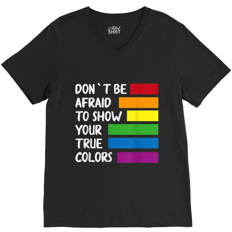 Queer Same Love Lgbtq Lgbt Funny Pride Parade Rainbow Shirt V-neck Tee | Artistshot