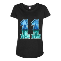 Strange Number 11 (blue) Maternity Scoop Neck T-shirt | Artistshot