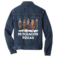 Retro Nutcracker Squad Ballet Dance Matching Family Xmas Pjs T Shirt Men Denim Jacket | Artistshot