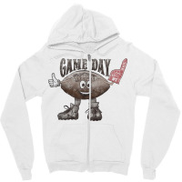 Retro Western Game Day Football Sport Lover Vintage T Shirt Zipper Hoodie | Artistshot