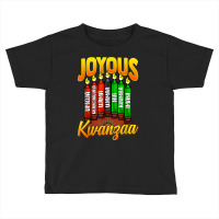 Joyous Kwanzaa Kinara Candles Ombre 7 Principles T Shirt Toddler T-shirt | Artistshot