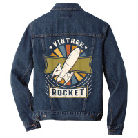 Rocket Vintage Classic Retro Love T Shirt Men Denim Jacket | Artistshot