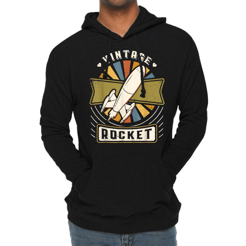 Rocket Vintage Classic Retro Love T Shirt Lightweight Hoodie | Artistshot