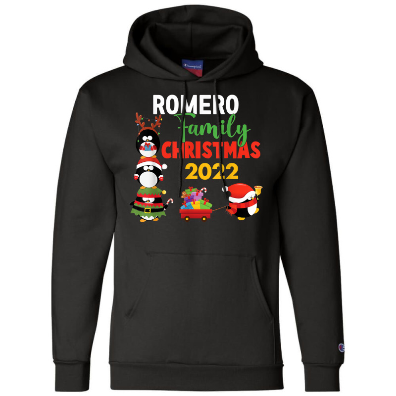 Romero Family Name Gift   Romero Family Christmas T Shirt Champion Hoodie | Artistshot