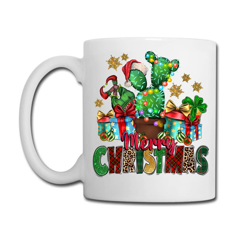 Western Christmas Cactus Leopard Merry Christmas T Shirt Coffee Mug | Artistshot