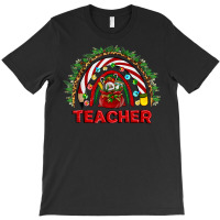 Western Christmas Teacher Funny Xmas Teacher Rainbow T Shirt T-shirt | Artistshot