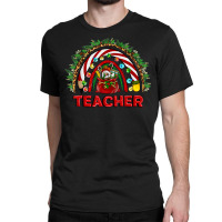 Western Christmas Teacher Funny Xmas Teacher Rainbow T Shirt Classic T-shirt | Artistshot