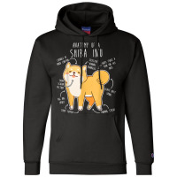 Shiba Inu Dog Anatomy, Funny Pet Red Shibe Mom Cute Doge Dad T Shirt Champion Hoodie | Artistshot