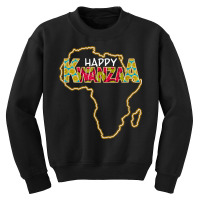 Kwanzaa Africa Map 7 Principles Celebration Happy Kwanzaa T Shirt Youth Sweatshirt | Artistshot