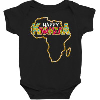 Kwanzaa Africa Map 7 Principles Celebration Happy Kwanzaa T Shirt Baby Bodysuit | Artistshot