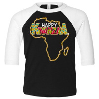 Kwanzaa Africa Map 7 Principles Celebration Happy Kwanzaa T Shirt Toddler 3/4 Sleeve Tee | Artistshot