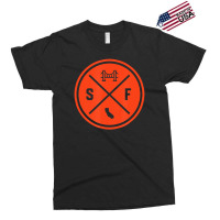 Classic San Francisco Sf Circle Patch Orange Exclusive T-shirt | Artistshot