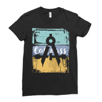 Architect Engineer Vintage Retro Compass Ladies Fitted T-shirt | Artistshot