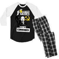 Crack Open A Cold One With The Comrades Men's 3/4 Sleeve Pajama Set | Artistshot