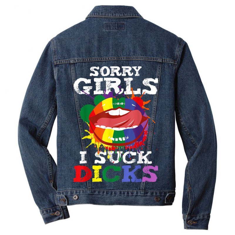 Mens I Suck Dicks Gay Pride Funny Saying Oral Sex Humor Men Denim Jacket by ALICIAIMPERIS | Artistshot