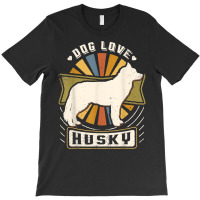 Siberian Husky Vintage Classic Retro Dog Lover T Shirt T-shirt | Artistshot