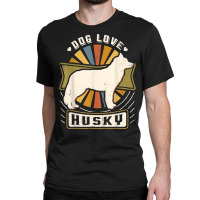 Siberian Husky Vintage Classic Retro Dog Lover T Shirt Classic T-shirt | Artistshot