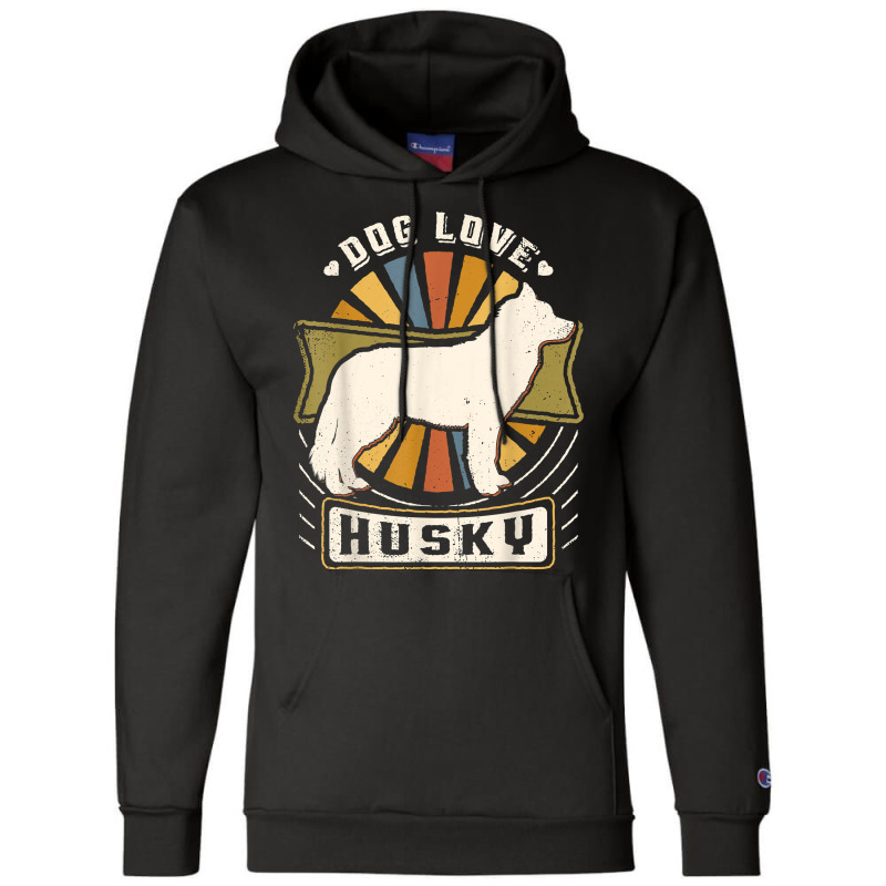 Siberian Husky Vintage Classic Retro Dog Lover T Shirt Champion Hoodie | Artistshot