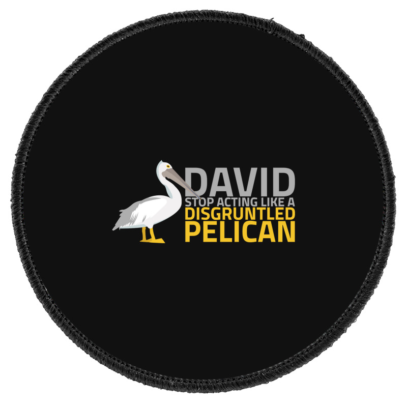 Disgruntled Pelican Round Patch | Artistshot